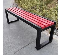 Panca per esterni, resistente alle intemperie, design senza schienale per giardino, balcone, portico, parco, cortile, patio, terrazza, prato