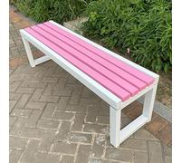 Panca per esterni, resistente alle intemperie, design senza schienale per giardino, balcone, portico, parco, cortile, patio, terrazza, prato