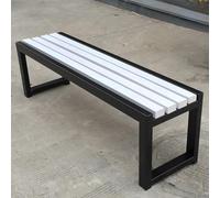 Panca per esterni, resistente alle intemperie, design senza schienale per giardino, balcone, portico, parco, cortile, patio, terrazza, prato