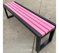 Panca per esterni, resistente alle intemperie, design senza schienale per giardino, balcone, portico, parco, cortile, patio, terrazza, prato