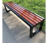 Panca per esterni, resistente alle intemperie, design senza schienale per giardino, balcone, portico, parco, cortile, patio, terrazza, prato