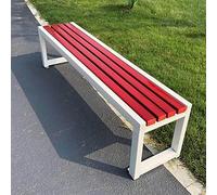 Panca per esterni, resistente alle intemperie, design senza schienale per giardino, balcone, portico, parco, cortile, patio, terrazza, prato