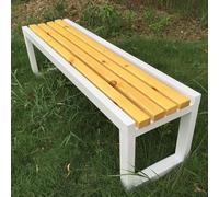 Panca per esterni, resistente alle intemperie, design senza schienale per giardino, balcone, portico, parco, cortile, patio, terrazza, prato