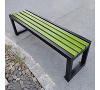 Panca per esterni, resistente alle intemperie, design senza schienale per giardino, balcone, portico, parco, cortile, patio, terrazza, prato