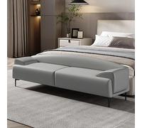Panca per letto, sgabello terminale con schienale, sgabello da comodino semplice e moderno, sgabello lungo per soggiorno, divano, sgabello per letti alti A-1,5 m