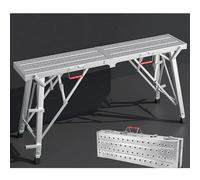 Panca per ponteggi pieghevole resistente, sgabello antiscivolo regolabile in altezza, piattaforma di lavoro durevole per riparazioni domestiche e agricole, attrezzatura portatile per ponteggi (stile 3