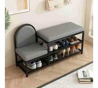 Panca per riporre scarpe, panca per scarpiera con sistema push-pull, panca nascosta alla fine del letto, sgabello per cambiare scarpe, organizer per scarpe per ingresso, corridoio, camera da letto