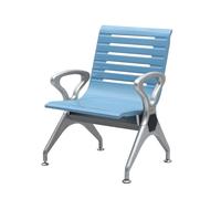 Panca per sala d'attesa con schienale e braccioli, resistente per reception, cliniche, aeroporti, ospedali e saloni, design salvaspazio