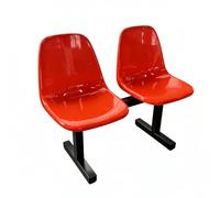 Panca per Sala d'Attesa con Schienale, Panchina per Stadio e Panchina per Riserve, Sedie d'Attesa per Ingresso Negozio, Scuola, Palazzetto di Pallacanestro e Ospedale(Red,100*48*78cm/39*19*31in)