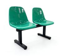 Panca per Sala d'Attesa con Schienale, Panchina per Stadio e Panchina per Riserve, Sedie d'Attesa per Ingresso Negozio, Scuola, Palazzetto di Pallacanestro e Ospedale(Green,100*48*78cm/39*19*31in)