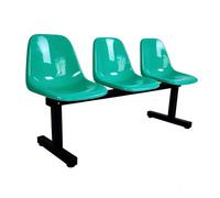 Panca per Sala d'Attesa con Schienale, Panchina per Stadio e Panchina per Riserve, Sedie d'Attesa per Ingresso Negozio, Scuola, Palazzetto di Pallacanestro e Ospedale(Green,150*48*78cm/59*19*31in)