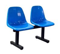 Panca per Sala d'Attesa con Schienale, Panchina per Stadio e Panchina per Riserve, Sedie d'Attesa per Ingresso Negozio, Scuola, Palazzetto di Pallacanestro e Ospedale(Blue,100*48*78cm/39*19*31in)