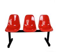 Panca per Sala d'Attesa con Schienale, Panchina per Stadio e Panchina per Riserve, Sedie d'Attesa per Ingresso Negozio, Scuola, Palazzetto di Pallacanestro e Ospedale(Red,150*48*78cm/59*19*31in)