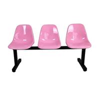 Panca per Sala d'Attesa con Schienale, Panchina per Stadio e Panchina per Riserve, Sedie d'Attesa per Ingresso Negozio, Scuola, Palazzetto di Pallacanestro e Ospedale(Pink,150*48*78cm/59*19*31in)