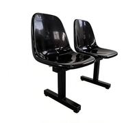 Panca per Sala d'Attesa con Schienale, Panchina per Stadio e Panchina per Riserve, Sedie d'Attesa per Ingresso Negozio, Scuola, Palazzetto di Pallacanestro e Ospedale(Black,100*48*78cm/39*19*31in)