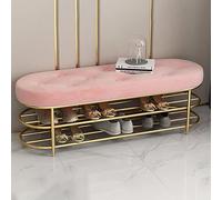 Panca per Scarpe da Ingresso Sgabello per Scarpe Panca portascarpe in Velluto Decorazione Domestica Scarpiera Panca Lunga con Sedile in Velluto Organizzatore di stoccaggio per Armadio del corridoio