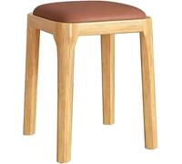 Panca per scarpe da scarpe in legno massiccio, sedia da pranzo in legno quadrato sgabello basso stackabile sgabello da comodino sedia da trucco moderno adatto per soggiorno, camera da letto (colore: