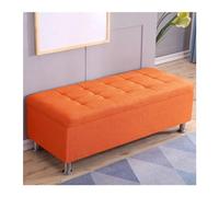 Panca per scarpe Sgabello for divano rettangolare Sgabello for lustrascarpe Sgabello da comodino Sgabello portaoggetti multifunzionale Sgabello for camerino Ideale per riporre le scarpe(Color:Orange,S