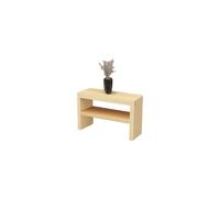 Panca per spaghetti a doppio strato in legno massello - Panca per scarpe da ingresso vintage lunga panca da cucina con angoli arrotondati, design senza braccioli per un uso alla fine del letto