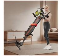 Panca per Stretching Panca per inversione per Uso Domestico con Barra di Stretching Regolabile e trazione cervicale Confortevole Panca per Stretching con Supporto per Caviglie Massaggio Regolabile
