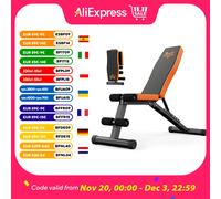 Panca pesi Panca da allenamento multifunzionale pieghevole regolabile Panca inclinata per allenamento completo del corpo Max 300 kg con cordino