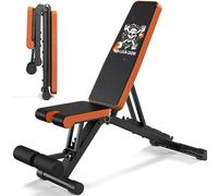 Panca pesi pieghevole e regolabile con 13 diverse possibilità di installazione, capacità di carico 400 kg: soddisfa tutte le esigenze di sollevamento pesi ed è ideale per l'allenamento a casa. OTTIMA