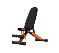 Panca Pesi Pieghevole Regolabile, Panca Multiuso, Set Panca Pesi 6 In 1, Con Cuscino Del Sedile In Pelle PU, Capacità Di Carico Di 400 Kg For La Palestra Di Casa(Black)