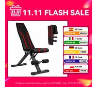 Panca pesi regolabile Sportnow Panca pesi pieghevole Panca addominale per allenamento completo del corpo