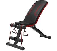 Panca piana con bilanciere, panca piana, piastre per allenamento della forza, panca con manubri multifunzionale, panca inclinata per palestra domestica per allenamento completo del corpo