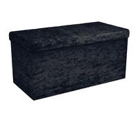 Panca pieghevole 76x38x38 cm Ottomana Sgabello Seduta Cubo Scatola di stoccaggio