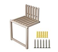 Panca pieghevole da parete, salvaspazio, in legno, sgabello per cambio scarpe, sedia da doccia multifunzione, sedile da bagno pieghevole robusto, facile installazione, essenziale per casa e bagno