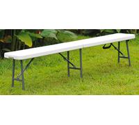 Panca Pieghevole per Catering 184,5x30x43,5cm Morel Bianca