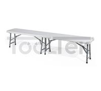 PANCA PANCHINA PIEGHEVOLE RICHIUDIBILE A VALIGETTA BIANCA 183 x 28 x h. 44 cm