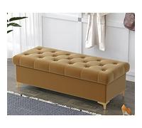 Panca poggiapiedi moderna per ingresso e soggiorno, rettangolare, per fasciatoio, elegante poggiapiedi con vano portaoggetti nascosto, per camera da letto e camerino