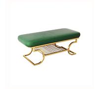 Panca porta scarpe in velluto di lusso con cuscino in schiuma seduta per camera da letto e soggiorno 80 x 38 x 42 cm