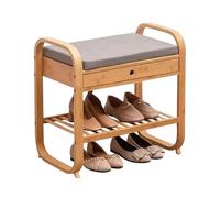 Panca portaoggetti con cassetti, scarpiera in legno per ingresso, corridoio, camera da letto, sala da pranzo, soggiorno, soluzione multifunzionale per mobili