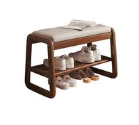 Panca portaoggetti con cuscino, ottomana a due livelli per ingresso e soggiorno