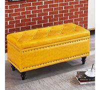 Panca portaoggetti con mobiletto sollevabile trapuntato, poggiapiedi rettangolare, elegante scarpiera per ingressi, dimensioni 100x40x45 cm