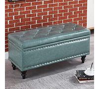 Panca portaoggetti con mobiletto sollevabile trapuntato, poggiapiedi rettangolare, elegante scarpiera per ingressi, dimensioni 100x40x45 cm