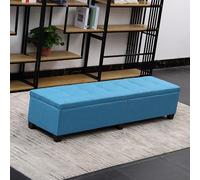 Panca portaoggetti con serratura per ingresso,panca per camera da letto,cassapanca porta giocattoli/coperte,grande pouf con contenitore per soggiorno,sgabello per cambiare le scarpe(Blue,180cm/70.8in)