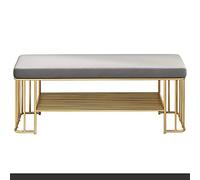 Panca portaoggetti da ingresso nordico, scarpiera con arte in ferro, elegante sgabello per fasciatoio, multifunzionale per la casa, arredamento moderno per corridoio, design salvaspazio