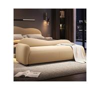 Panca portaoggetti grigio chiaro - versatile comodino camera da letto e divano chaise longue per piccoli appartamenti - mobili in stile crema semplice per uno spazio abitativo nizzato
