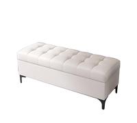 Panca portaoggetti imbottita bianca con scarpiera, organizer per ingresso camera da letto e soggiorno, 180 cm, soluzione elegante per la decorazione della casa