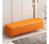 Panca portaoggetti imbottita in pelle con scarpiera nascosta per ingresso o soggiorno, 80 x 40 x 40 cm, soluzione elegante e funzionale