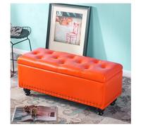 Panca portaoggetti imbottita per camera da letto e ingresso, con elegante seduta imbottita ad alta capacità, soluzione multifunzionale per la decorazione della casa