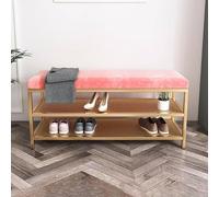 Panca portaoggetti imbottita per ingresso, soggiorno e camera da letto, versatile seduta e organizer con scomparto nascosto per un'elegante decorazione della casa