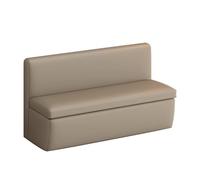Panca portaoggetti in pelle a forma di zampa di gatto con schienale, 80 cm, sedile per ingresso per camera da letto, corridoio, fango, elegante panca marrone per casa e comfort
