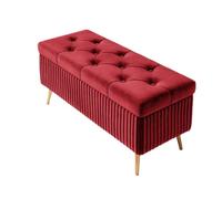 Panca portaoggetti in velluto con gambe in metallo, elegante seduta per camera da letto e soggiorno, panca salvaspazio per scarpe, soluzione imbottita per la decorazione della casa