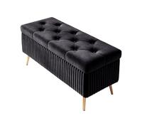 Panca portaoggetti in velluto con gambe in metallo, ottomana imbottita per camera da letto, elegante ingresso scarpiera, versatile arredamento per la casa per soggiorno, camera da letto e corridoio