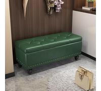 Panca portaoggetti moderna con coperchio, 40 x 40 x 43 cm, versatile per camera da letto e ingresso, elegante pouf per la decorazione della casa e risparmio di spazio.